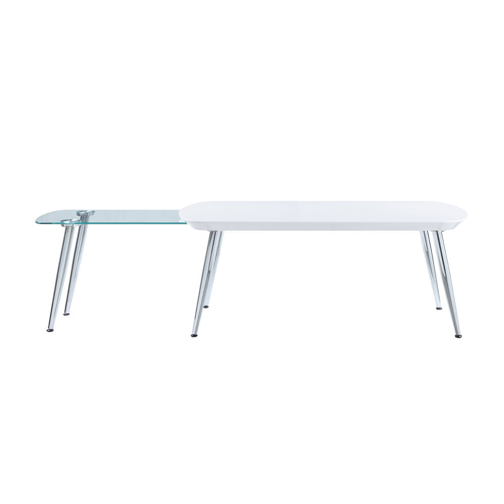 Patina - Coffee Table - White & Chrome - Urban Living Furniture (Los Angeles, CA)
