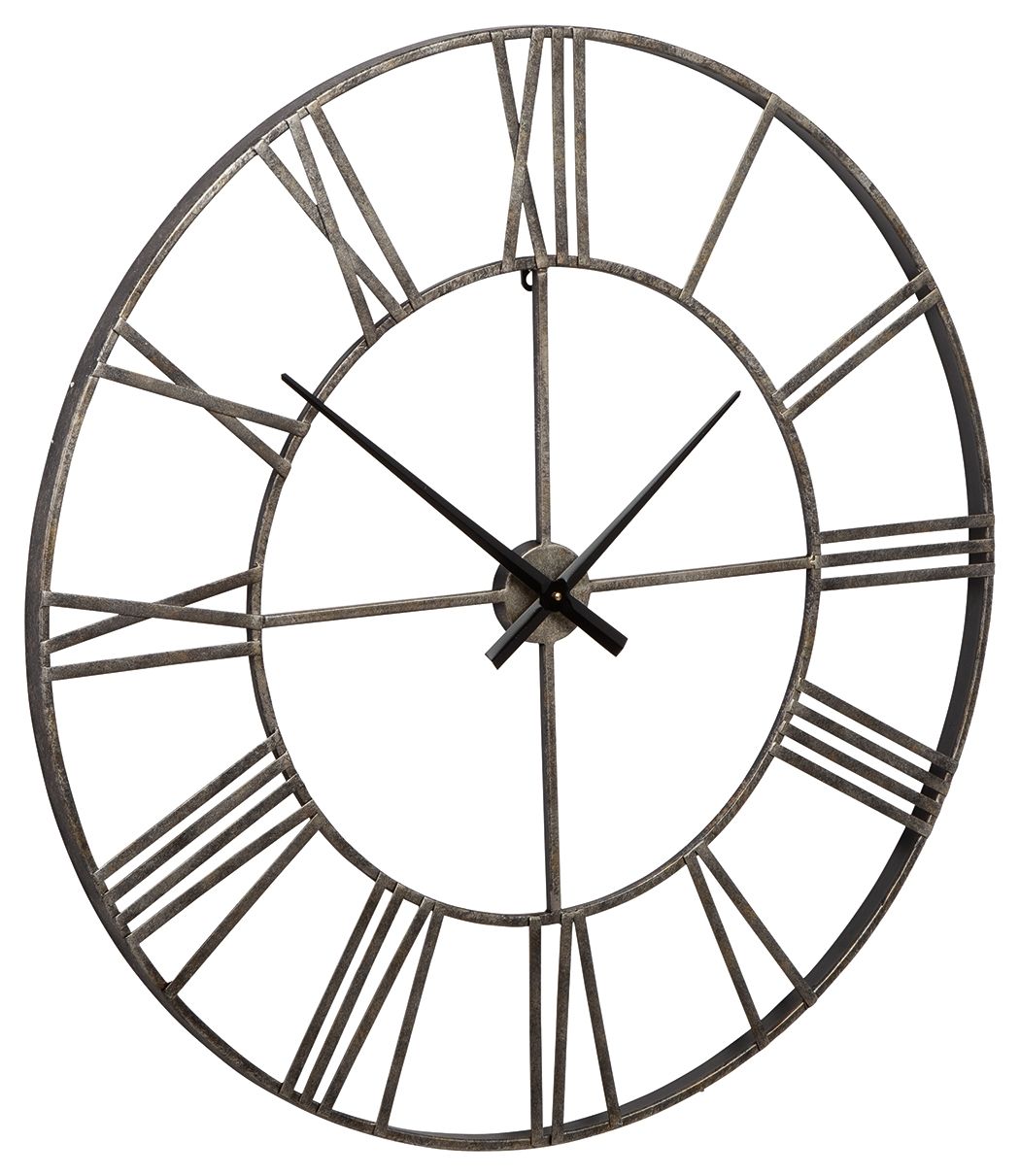 Paquita - Wall Clock - Antique Silver - Urban Living Furniture (Los Angeles, CA)