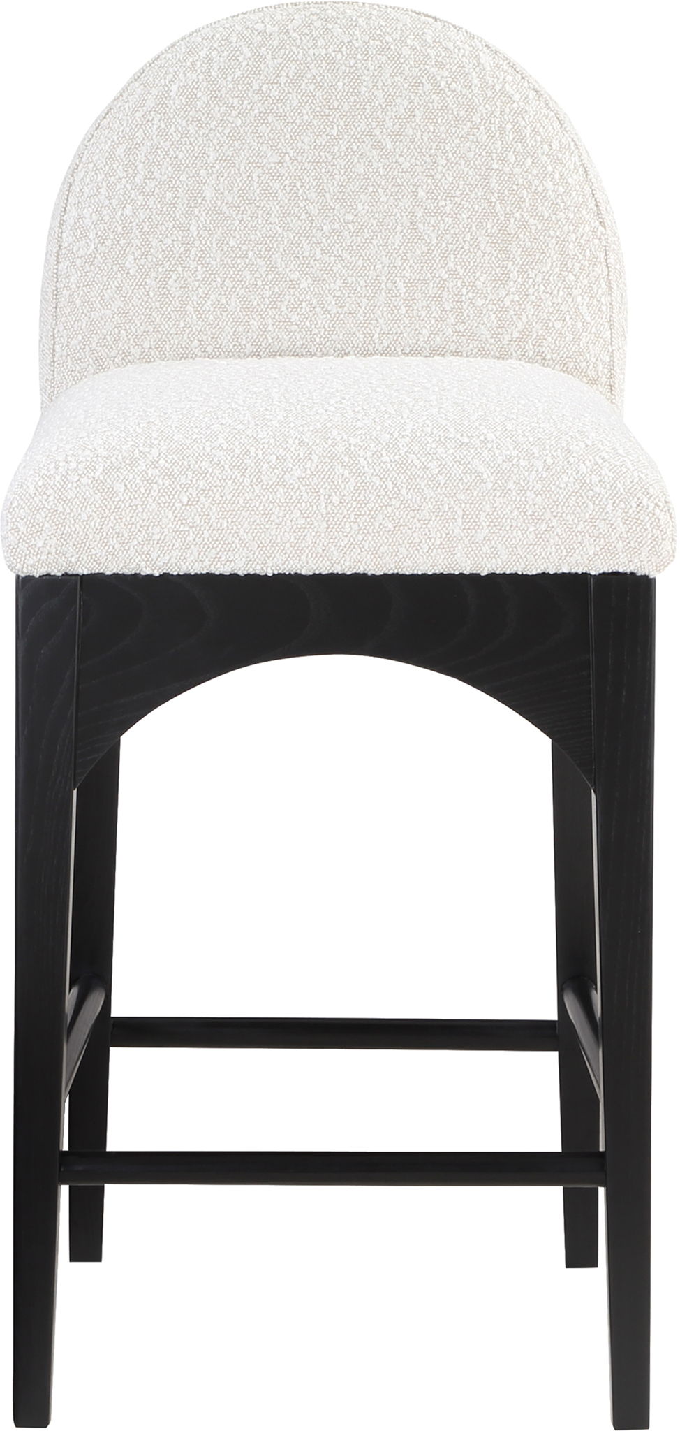 Waldorf - Boucle Stool With Black Legs - Urban Living Furniture (Los Angeles, CA)