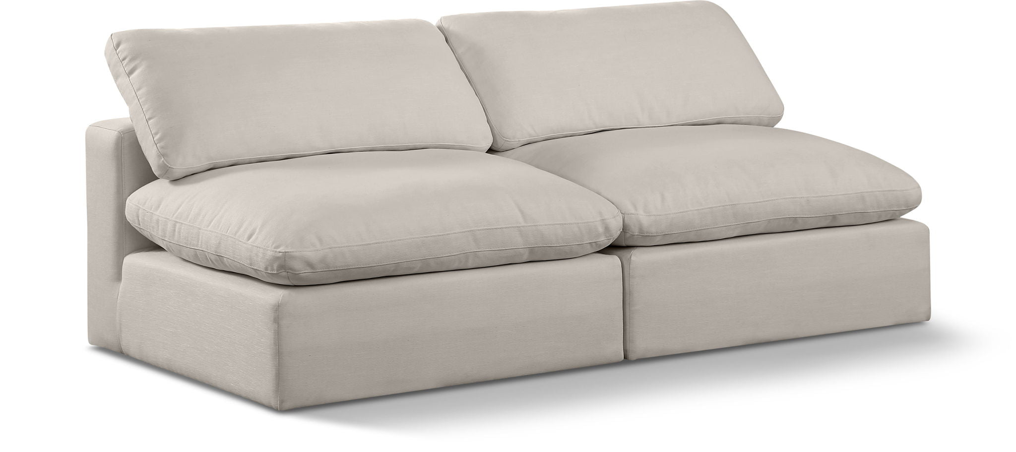 Comfy - Linen Modular Armless Sofa 2 Seats - Urban Living Furniture (Los Angeles, CA)