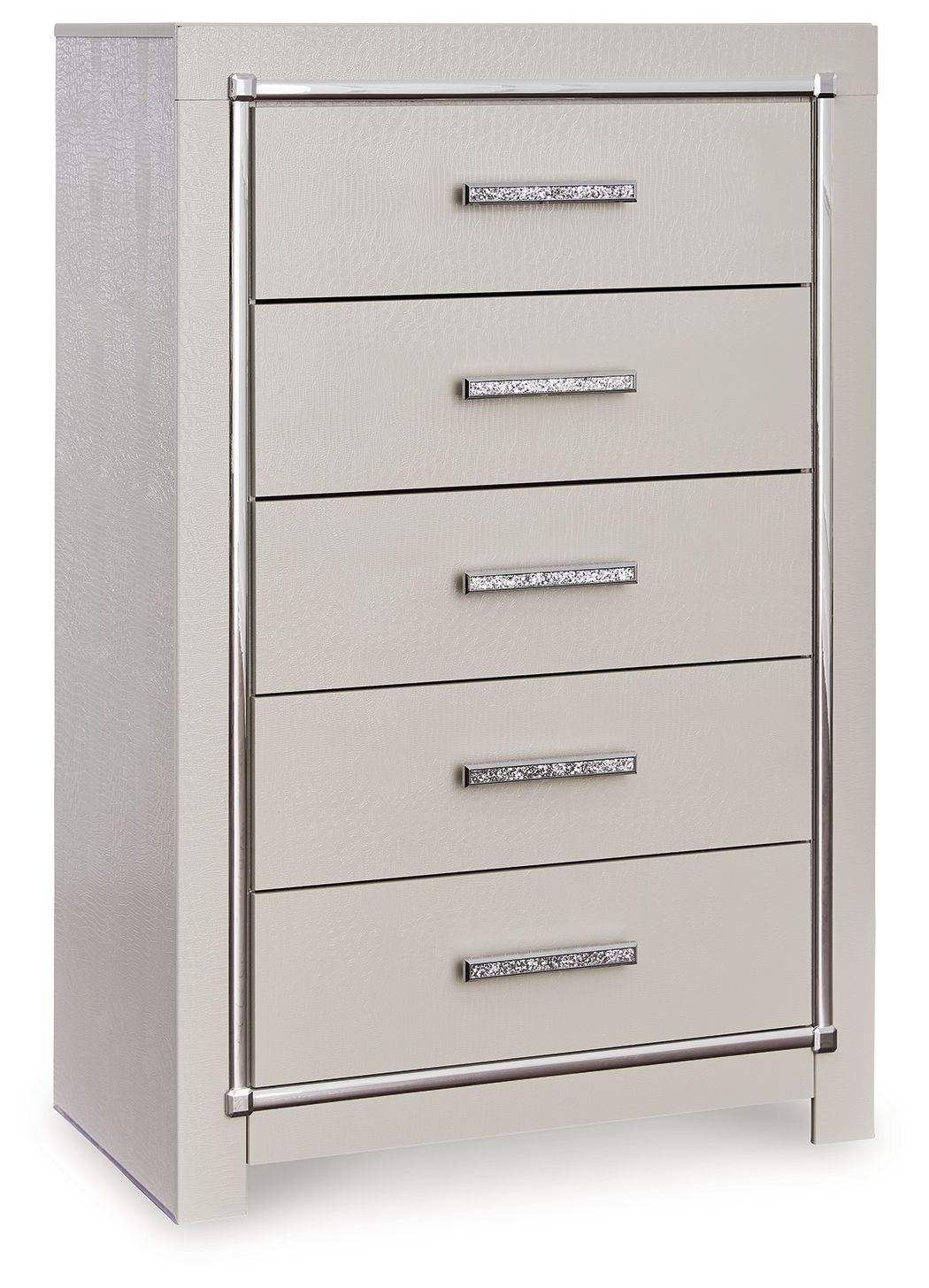 Zyniden - Silver - Five Drawer Chest - Urban Living Furniture (Los Angeles, CA)