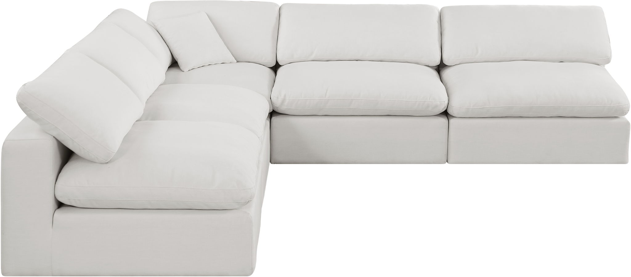 Comfy - 5 Piece Linen Modular Corner Armless Sectional - Urban Living Furniture (Los Angeles, CA)