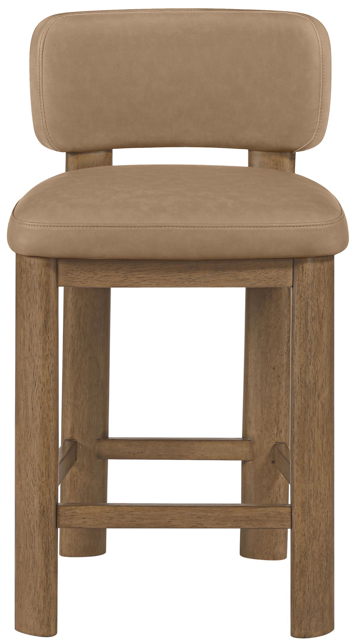 Paloma - Faux Leather Upholstered Counter Stool (Set of 2) - Brown Frame - Urban Living Furniture (Los Angeles, CA)