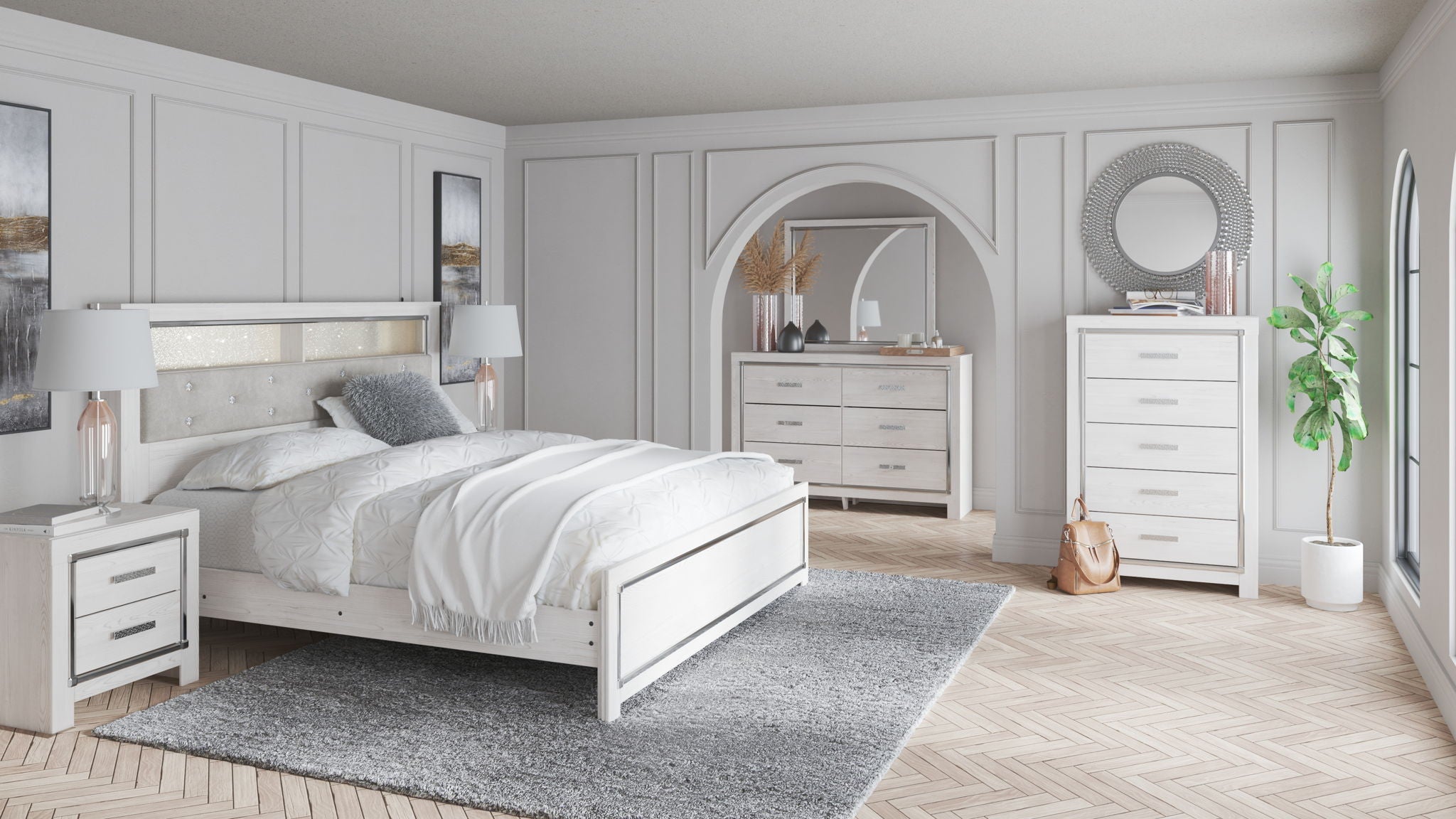 Altyra - Dresser, Mirror, Panel Bookcase Bed - Urban Living Furniture (Los Angeles, CA)