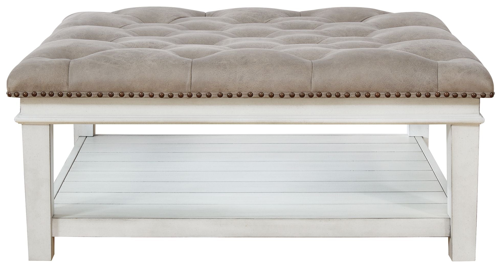 Kanwyn - Whitewash - Uph Ottoman Cocktail Table - Urban Living Furniture (Los Angeles, CA)