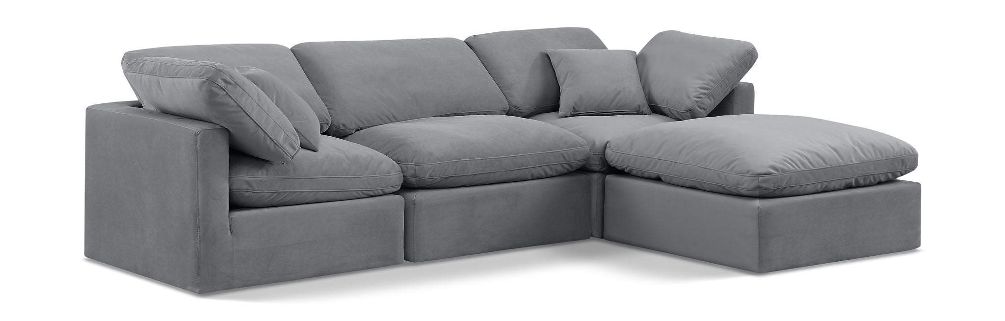 Indulge - Velvet 4 Piece Modular Sectional With Chaise - Urban Living Furniture (Los Angeles, CA)
