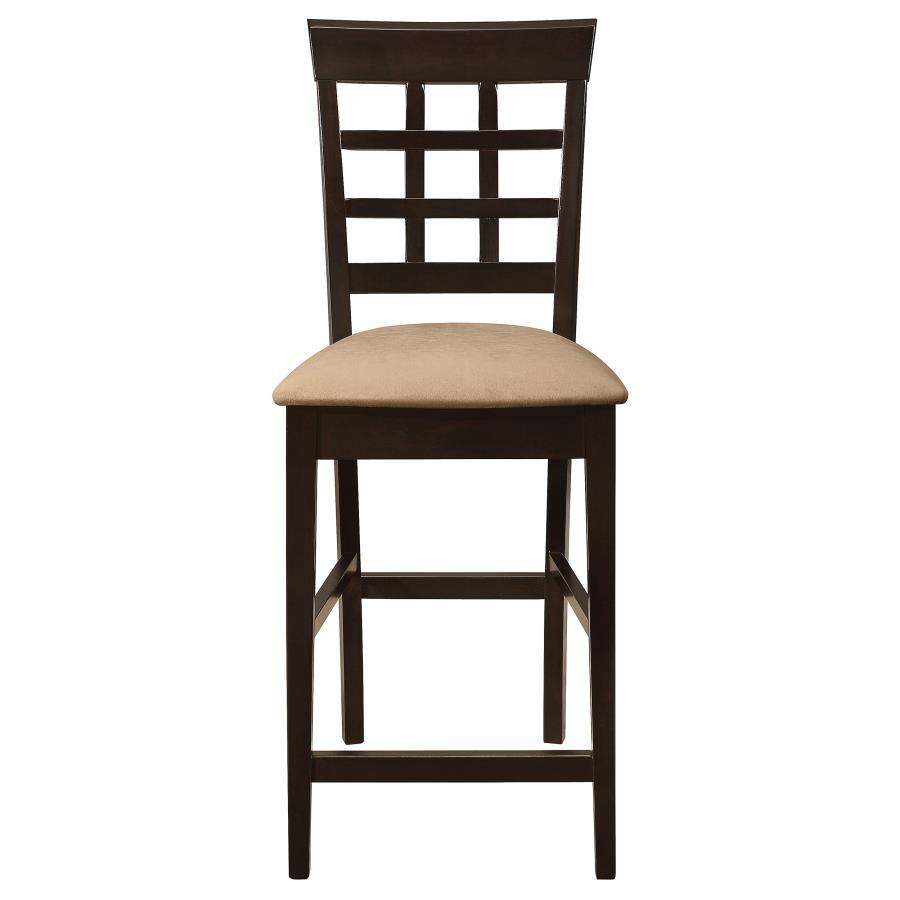 Gabriel - Lattice Back Counter Chair (Set of 2) - Cappuccino - Urban Living Furniture (Los Angeles, CA)