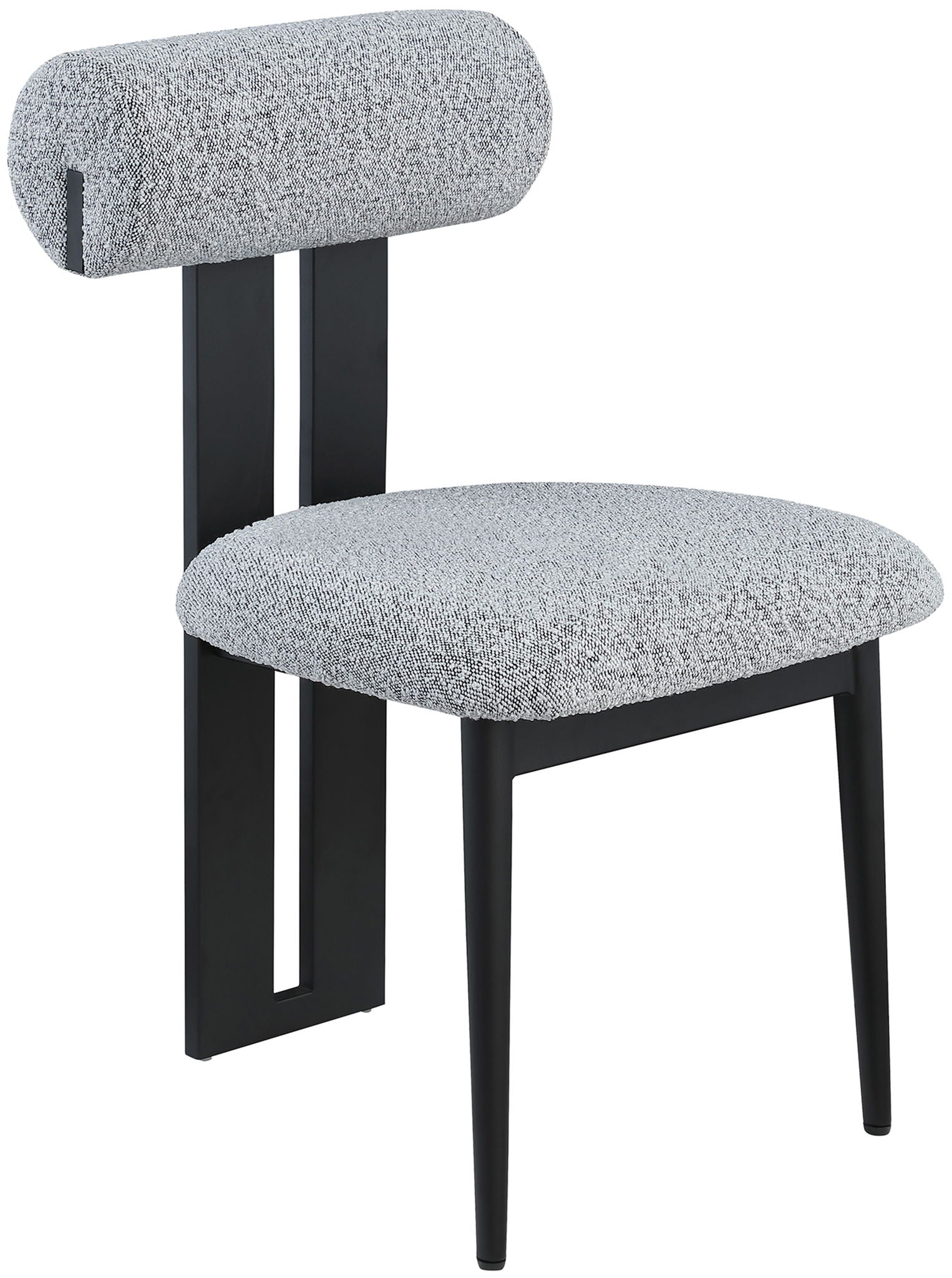 Dario - Boucle Dining Chair With Black Frame (Set of 2) - Urban Living Furniture (Los Angeles, CA)