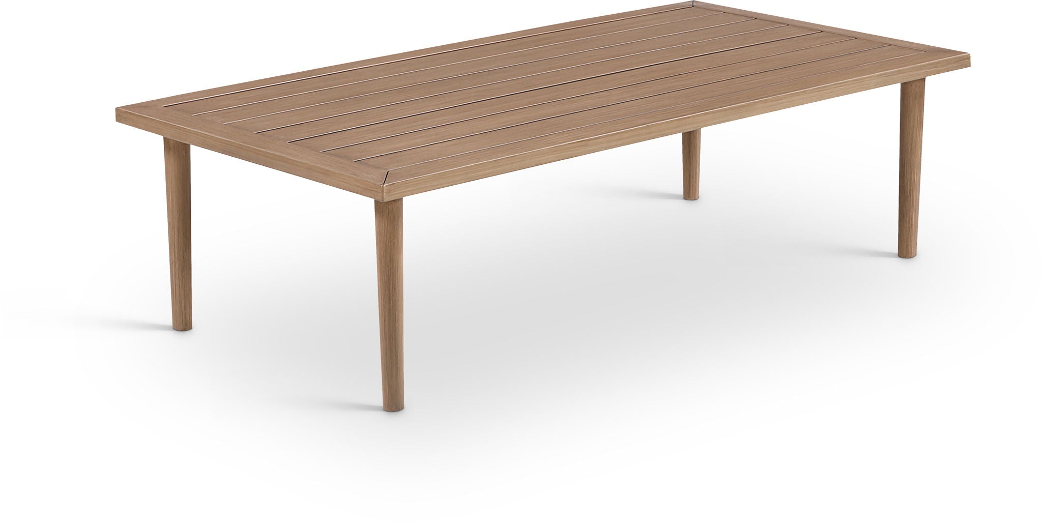Laguna - Aluminum Outdoor Patio Coffee Table - Natural - Urban Living Furniture (Los Angeles, CA)