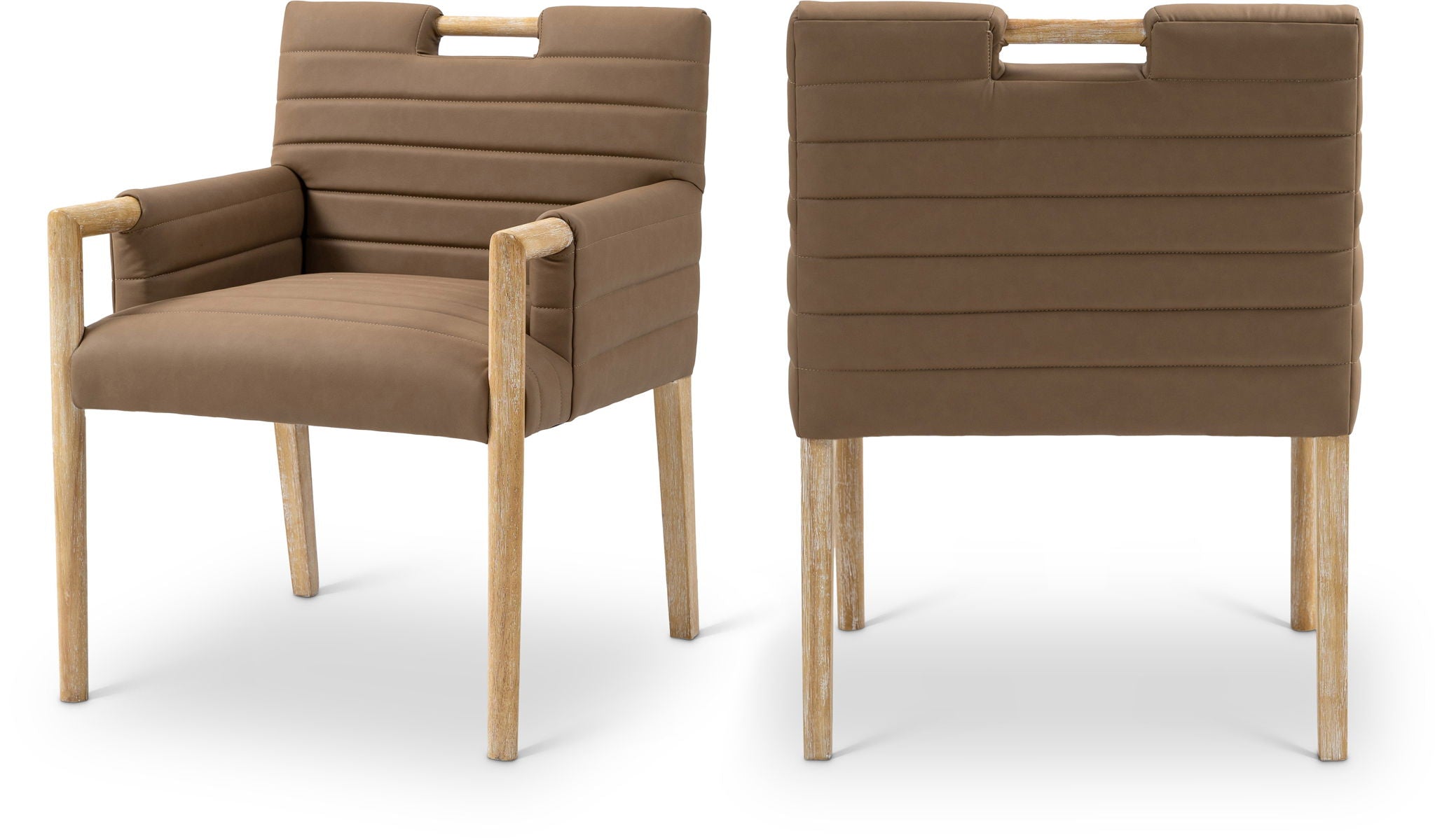 Aimee - Dining Arm Chair - Light Brown Legs - Urban Living Furniture (Los Angeles, CA)