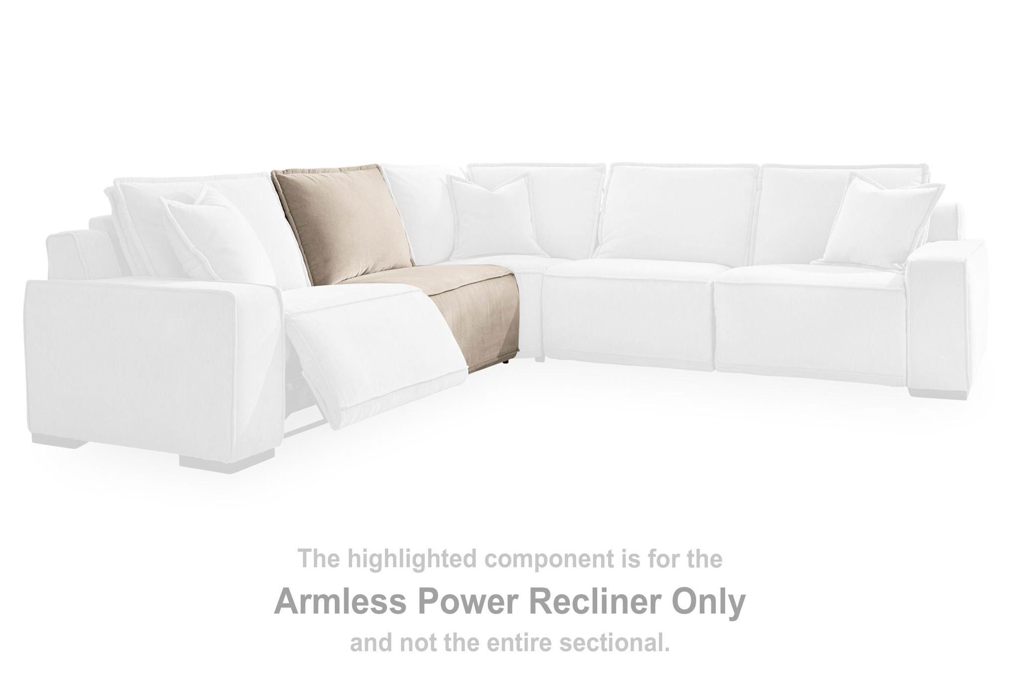Carceri - Armless Power Recliner - Cashmere - Urban Living Furniture (Los Angeles, CA)