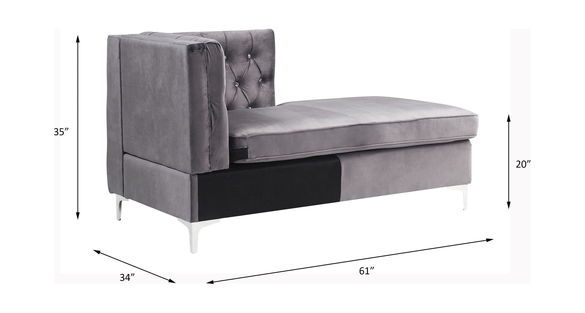 Jaszira - Modular - Chaise - Urban Living Furniture (Los Angeles, CA)