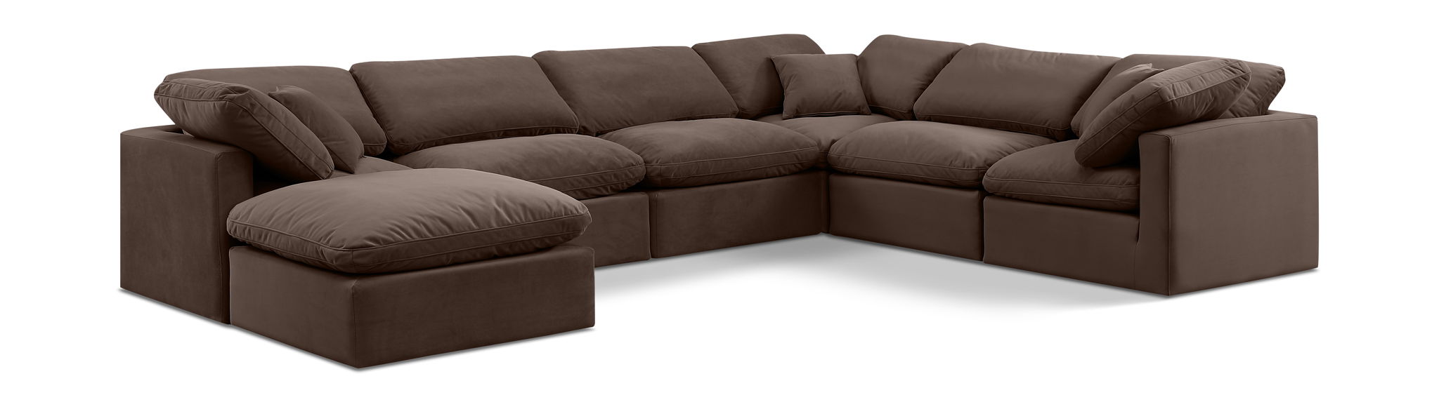 Indulge - Velvet 7 Piece Modular Sectional - Urban Living Furniture (Los Angeles, CA)