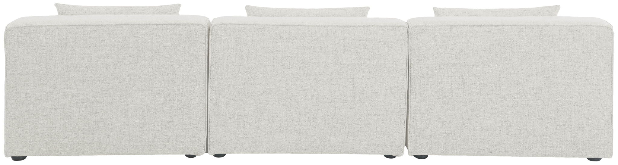 Cube - Linen Modular 3 Seat Armless Sofa - Urban Living Furniture (Los Angeles, CA)