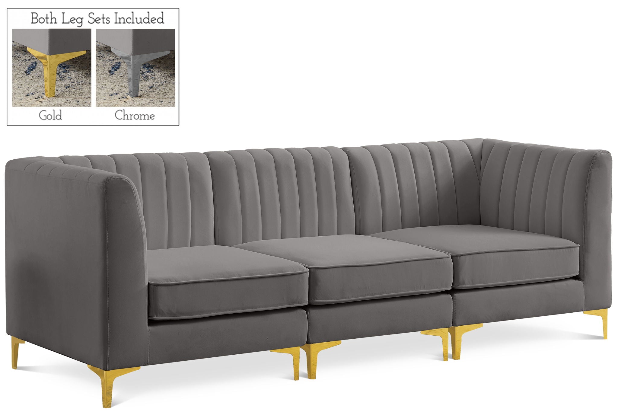 Alina - 3 Piece Modular Sectional - Urban Living Furniture (Los Angeles, CA)