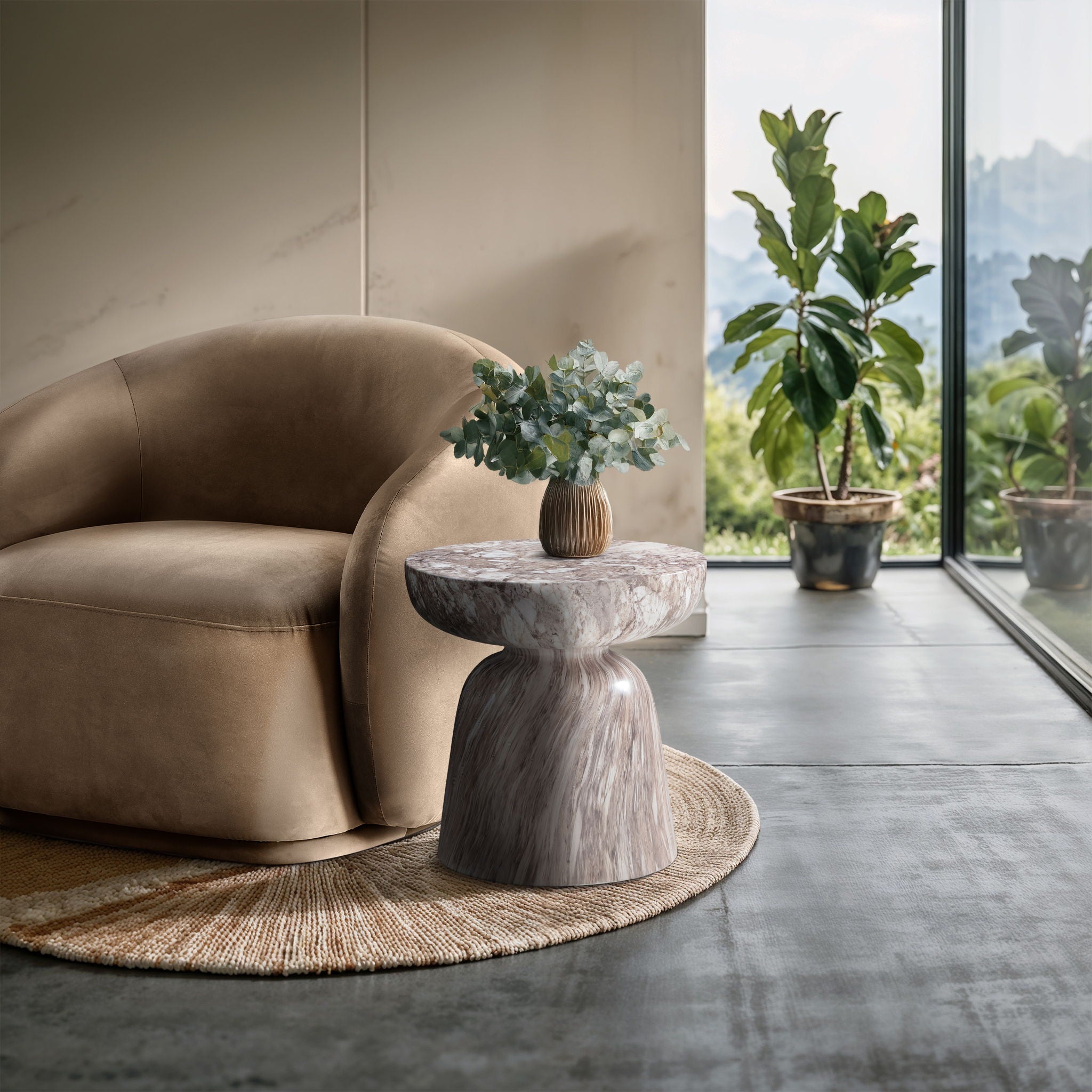 Avellino - Concrete End Table - Urban Living Furniture (Los Angeles, CA)