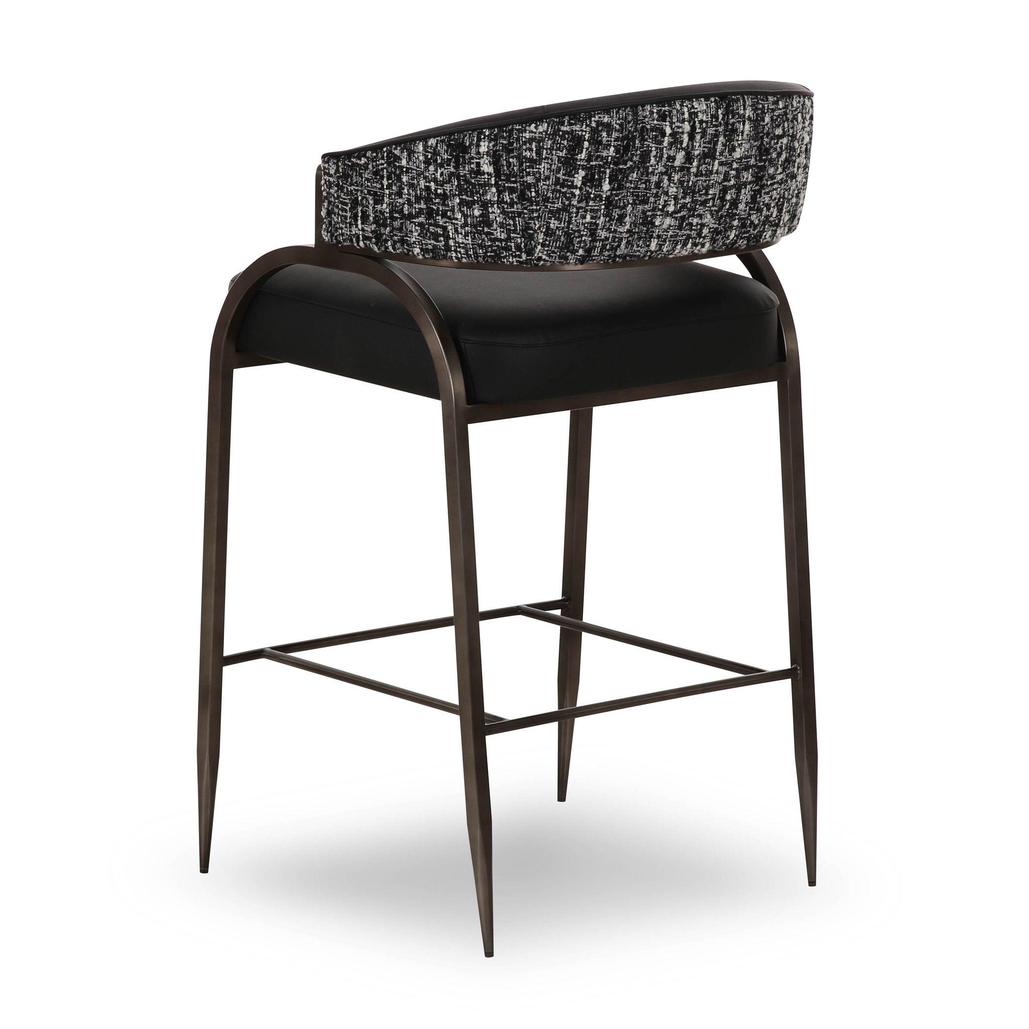 Tatum - Vegan Leather 2-Tone Counter Stool - Urban Living Furniture (Los Angeles, CA)