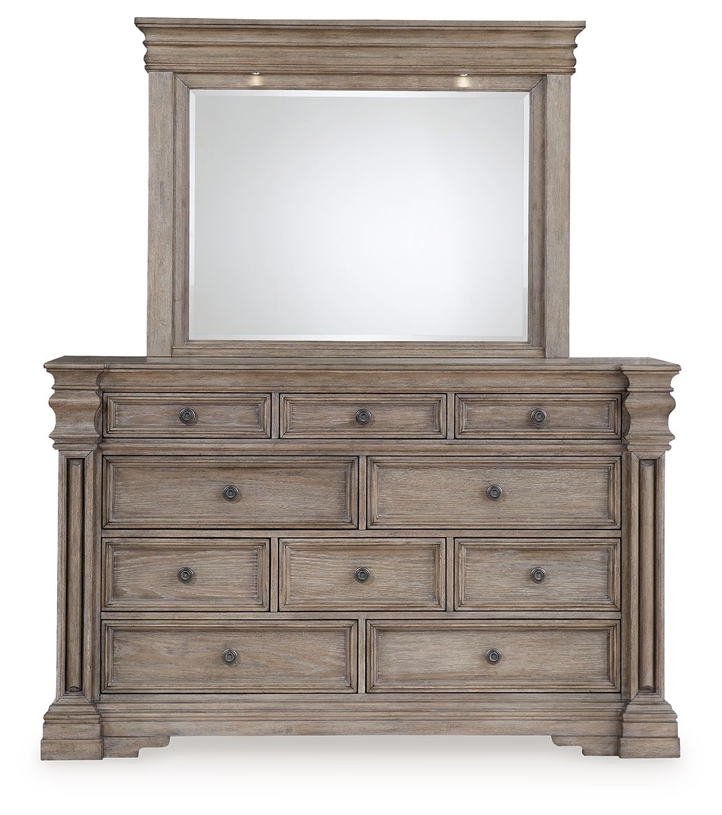 Blairhurst - Light Grayish Brown - Dresser And Mirror - Urban Living Furniture (Los Angeles, CA)