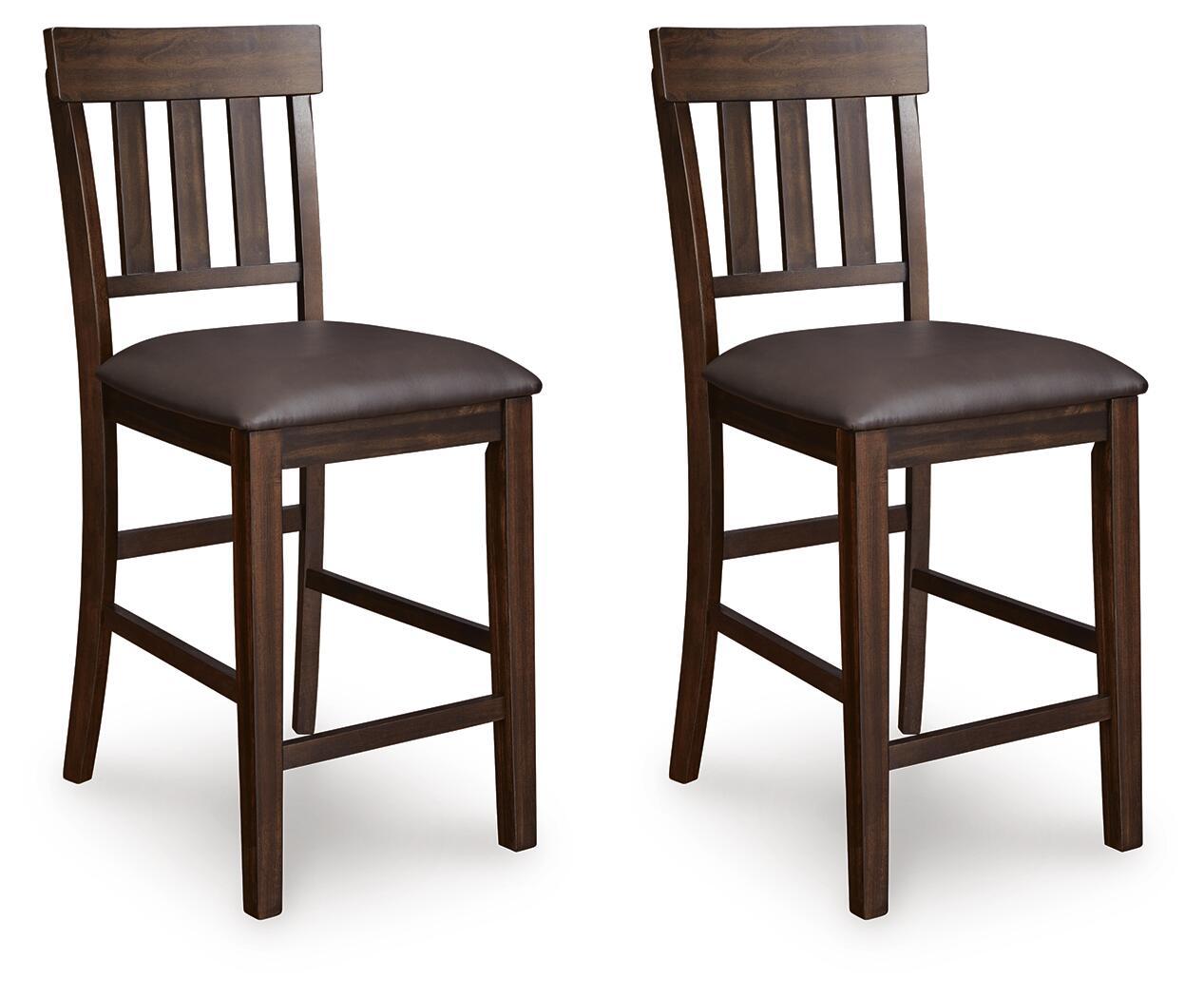 Haddigan - Upholstered Barstool (Set of 2) - Dark Brown - Urban Living Furniture (Los Angeles, CA)