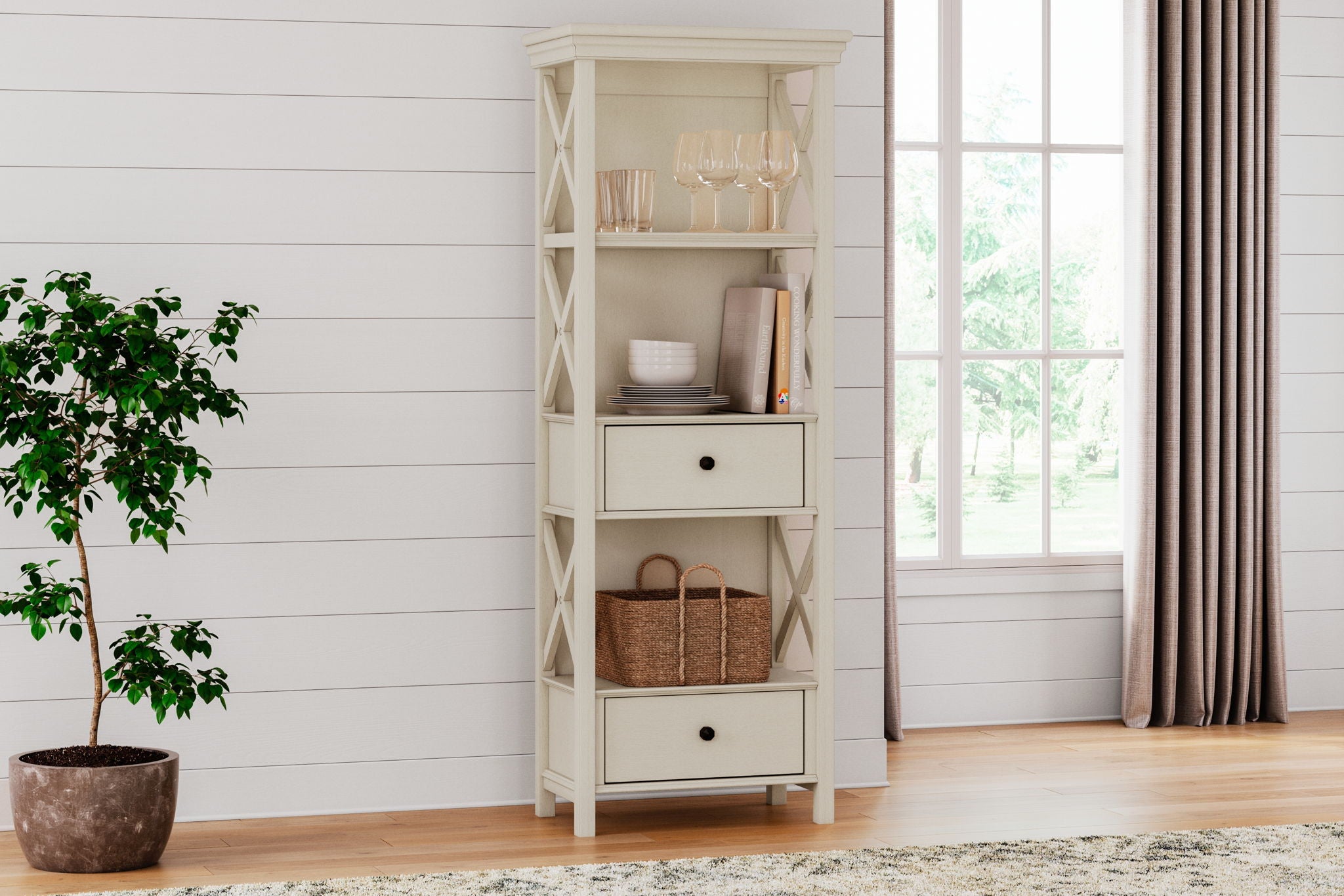 Bolanburg - Antique White - Display Cabinet - Urban Living Furniture (Los Angeles, CA)