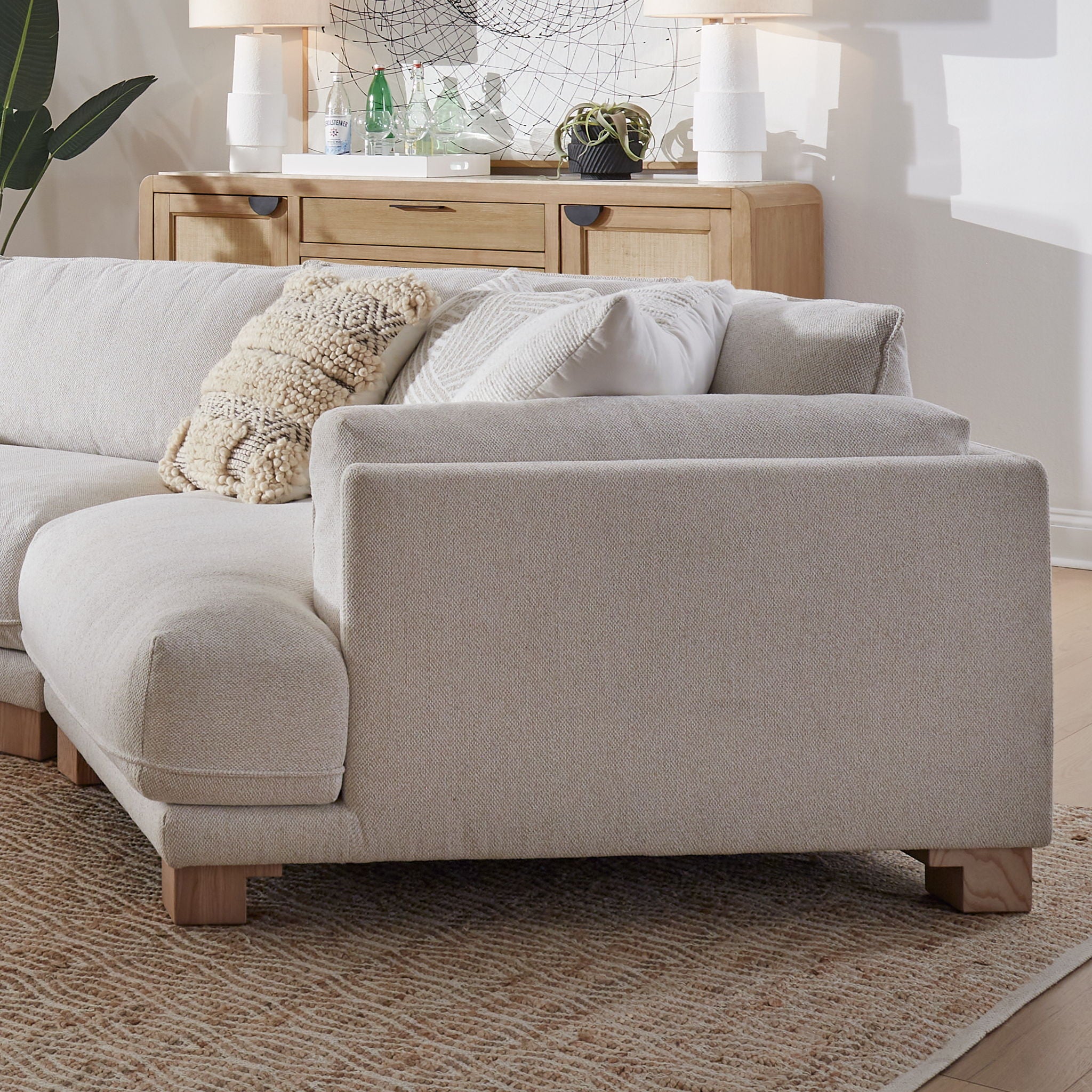 Escape - Right Arm Facing Bumper Chaise - Mirage Mist - Urban Living Furniture (Los Angeles, CA)