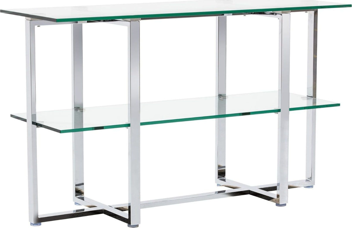 Amalfi - Glass Shelf Sideboard - Chrome