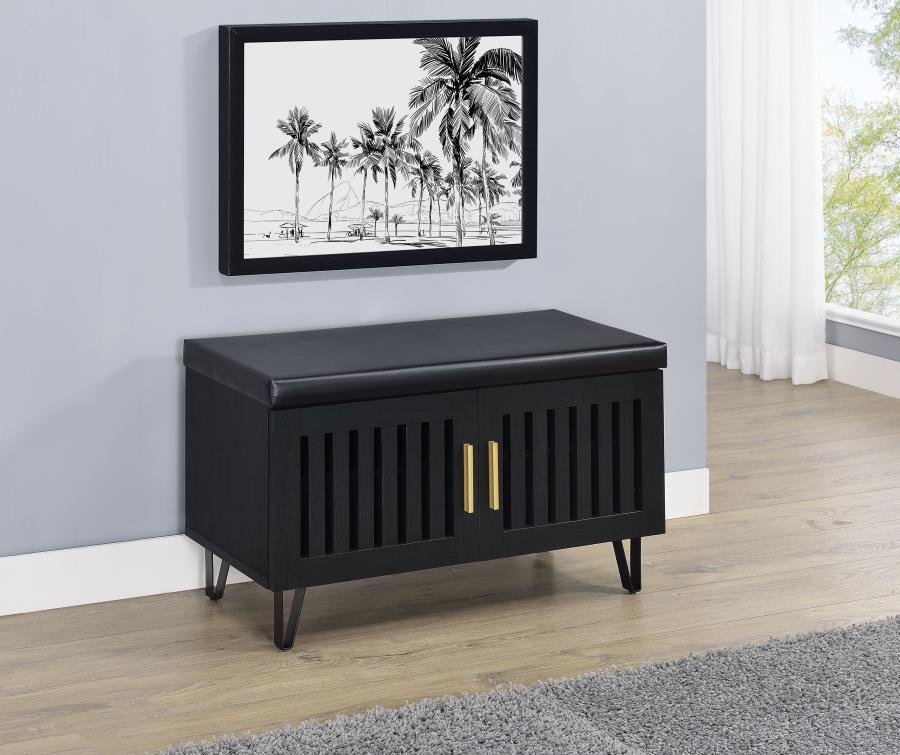 Brixton - 2-Door Padded Entryway Shoe Storage Bench - Urban Living Furniture (Los Angeles, CA)
