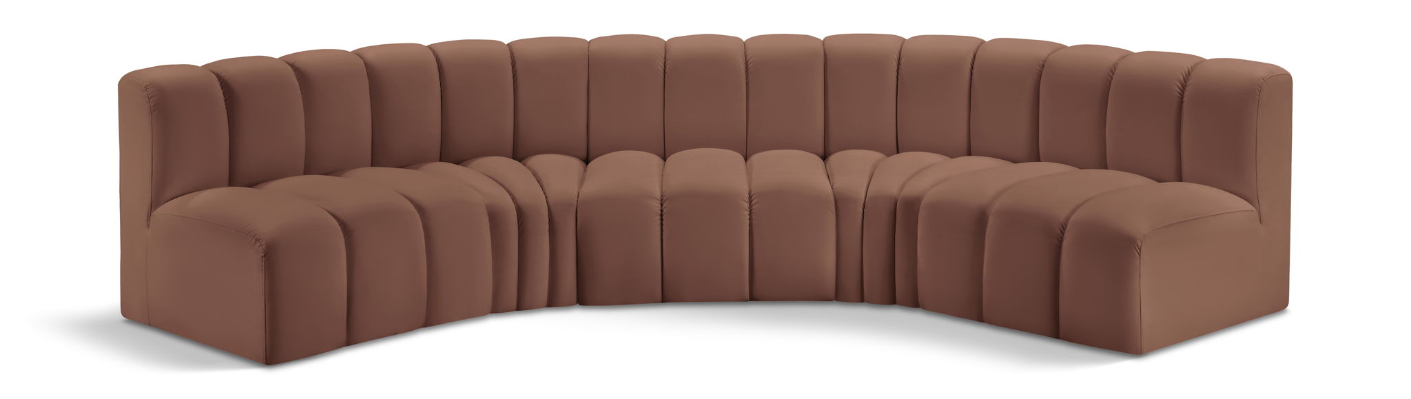 Arc - Faux Leather 5 Piece U-Shaped Modular Sofa - Urban Living Furniture (Los Angeles, CA)