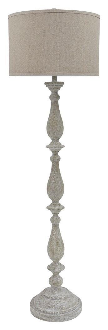 Bernadate - Whitewash - Poly Floor Lamp - Urban Living Furniture (Los Angeles, CA)