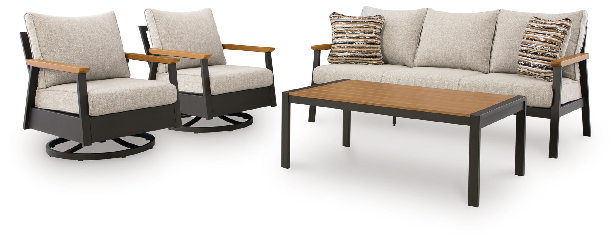 Carmel Highlands - Sofa, Chairs, Table Set (Set of 4) - Dark Brown - Urban Living Furniture (Los Angeles, CA)