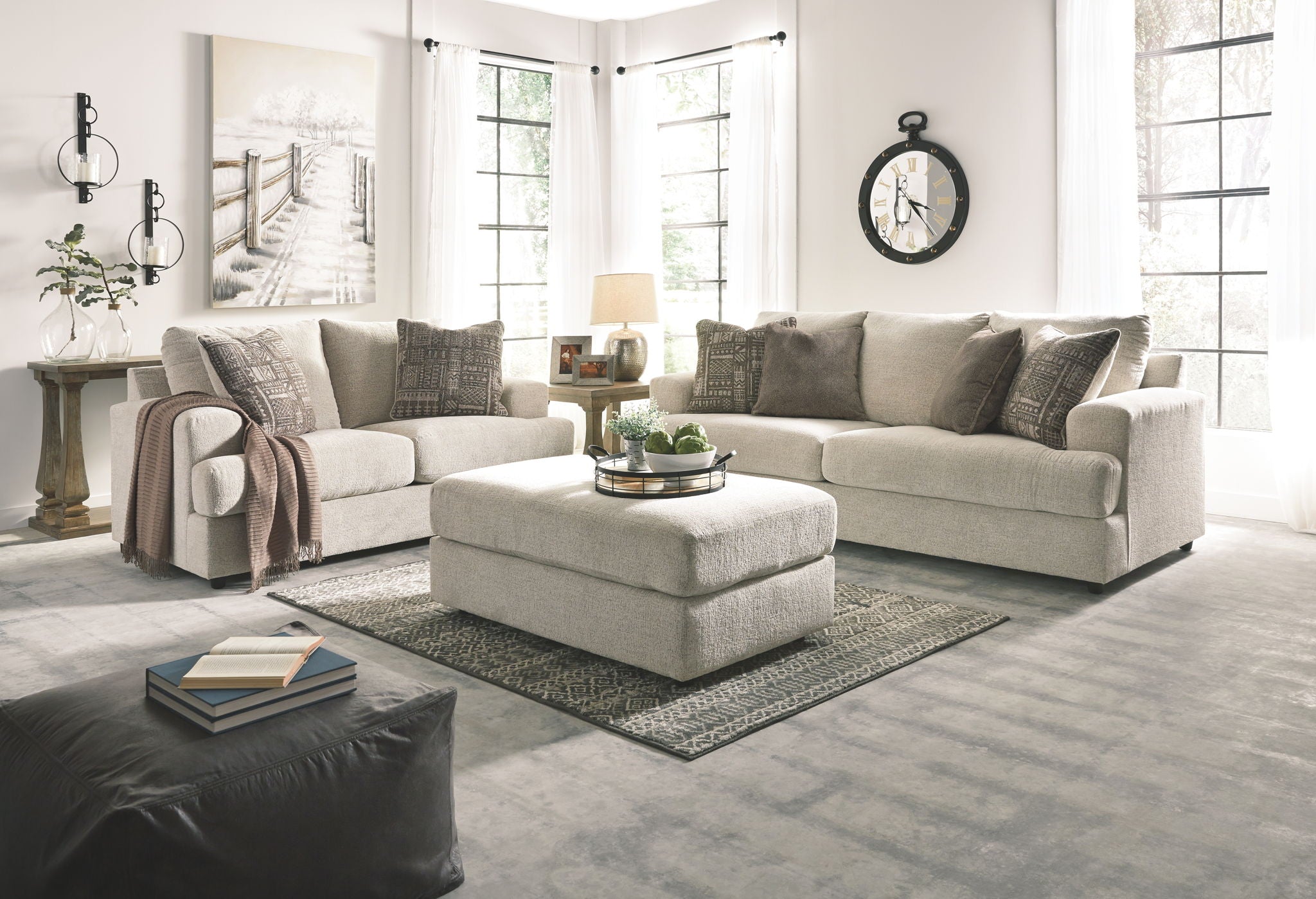 Soletren - 2 Pc. - Sofa, Loveseat - Stone - Urban Living Furniture (Los Angeles, CA)