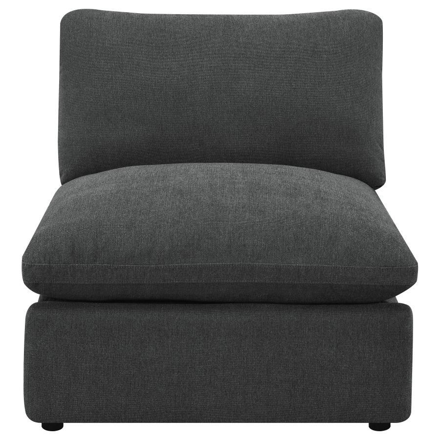 Collins - Modular Armless Chair - Dark Gray - Urban Living Furniture (Los Angeles, CA)
