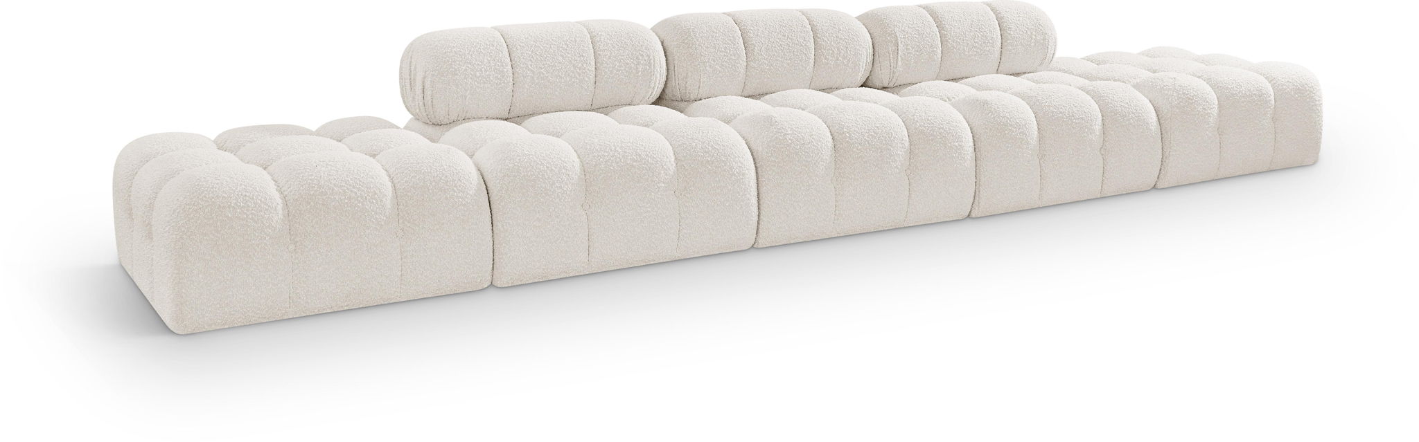 Ames - 5 Piece Boucle Upholstered Modular Sofa With 2 Armless Seats - Urban Living Furniture (Los Angeles, CA)