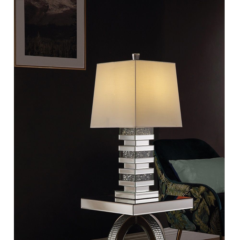 Noralie - Table Lamp - Mirrored & Faux Diamonds - Urban Living Furniture (Los Angeles, CA)