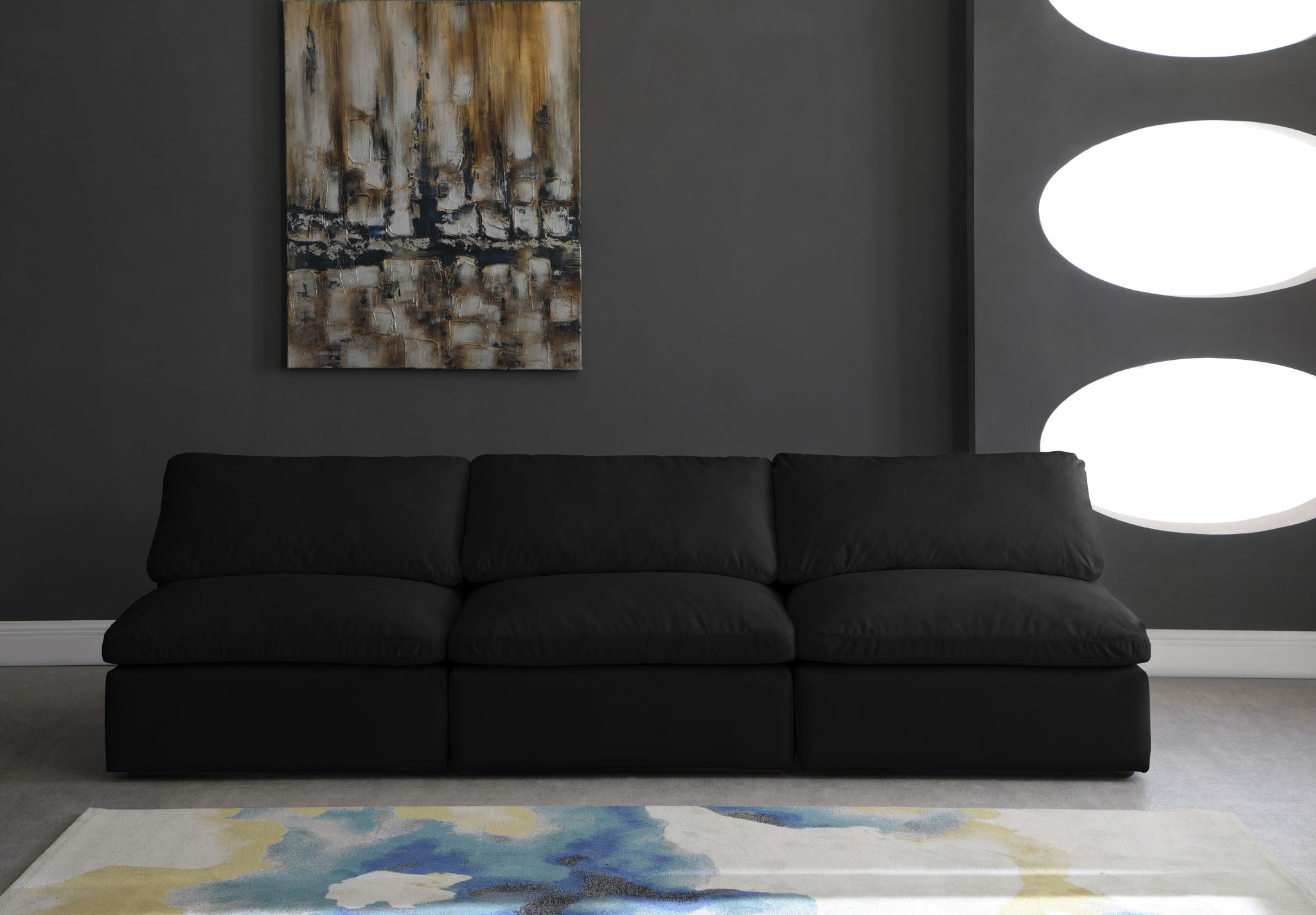 Cozy - Modular Armless 3 Seat Sofa - Urban Living Furniture (Los Angeles, CA)