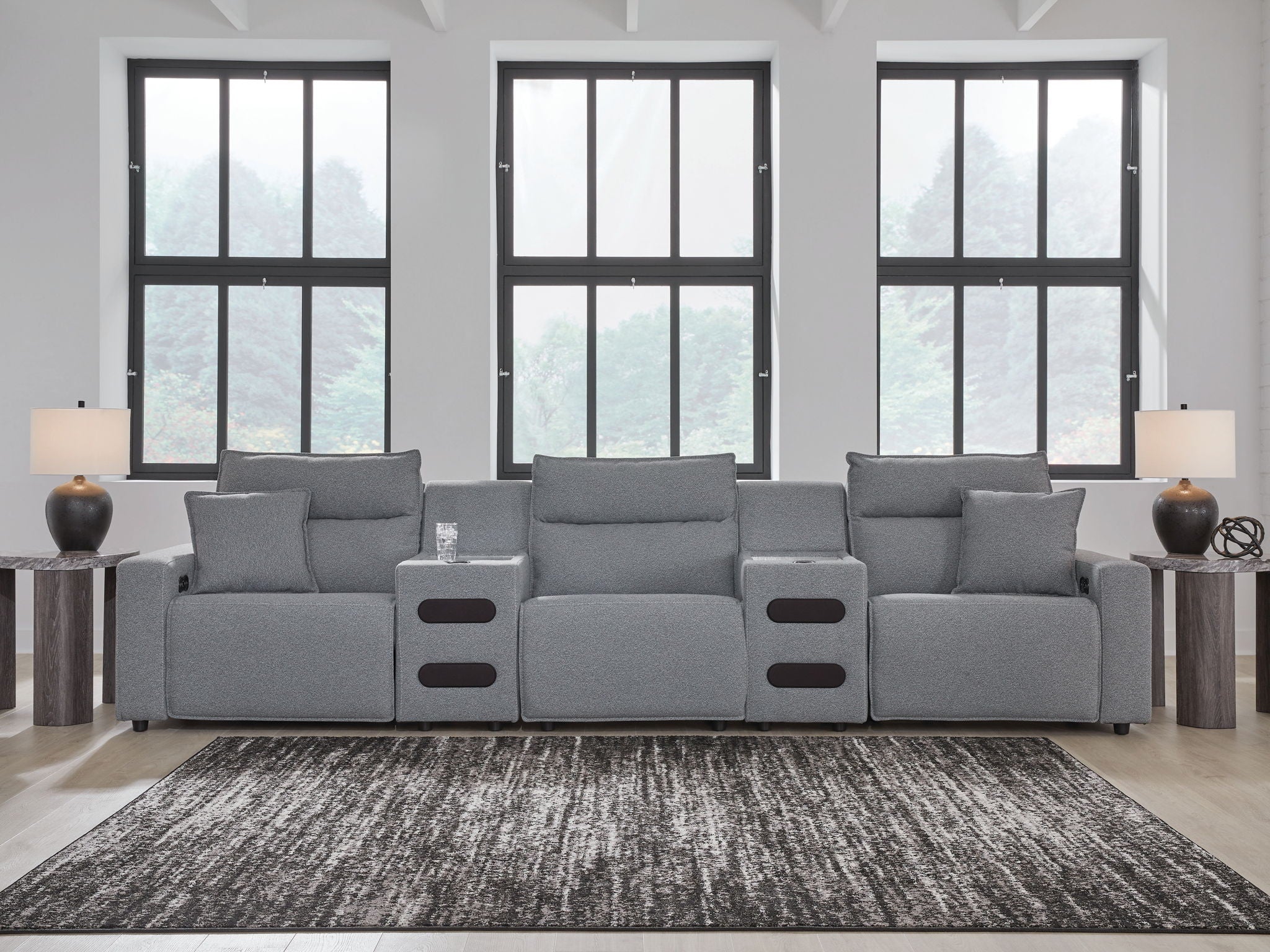 ModMax II - Salt And Pepper - Reclining Sectional - Urban Living Furniture (Los Angeles, CA)