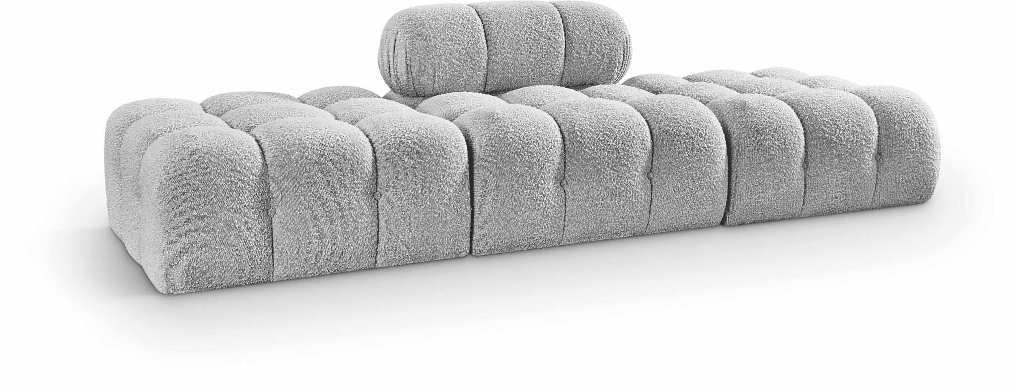 Ames - 3 Piece Boucle Upholstered Modular Sofa With 2 Backless Seats - Urban Living Furniture (Los Angeles, CA)
