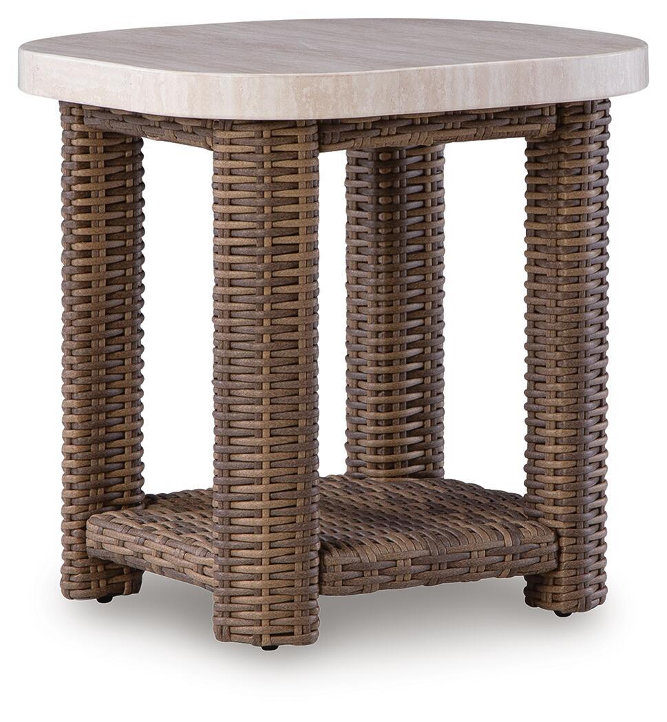 Dolan Creek - Square End Table - Beige / Brown - Urban Living Furniture (Los Angeles, CA)