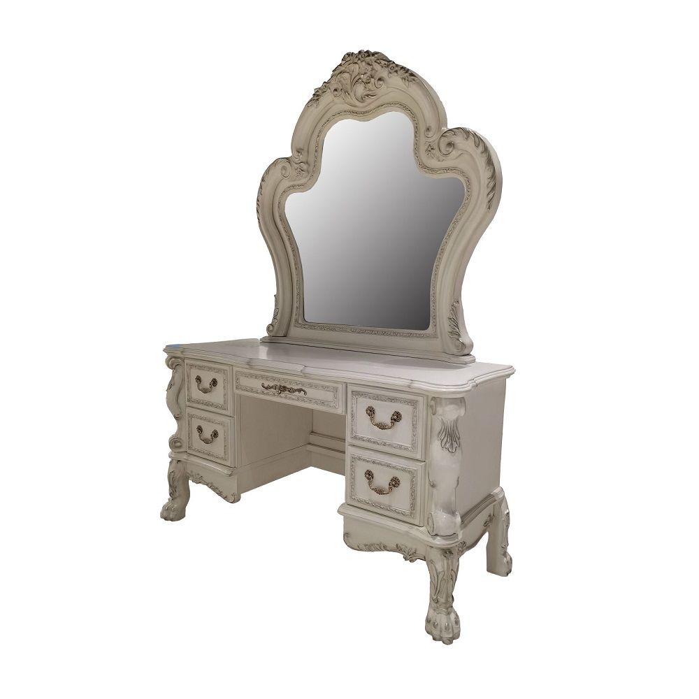 Dresden II - Vanity Desk - Bone White - Urban Living Furniture (Los Angeles, CA)