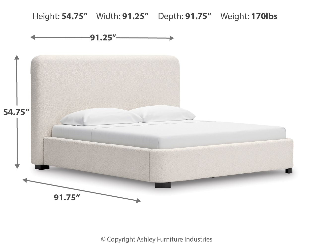 Brintstreet - Beige - King Upholstered Bed - Urban Living Furniture (Los Angeles, CA)