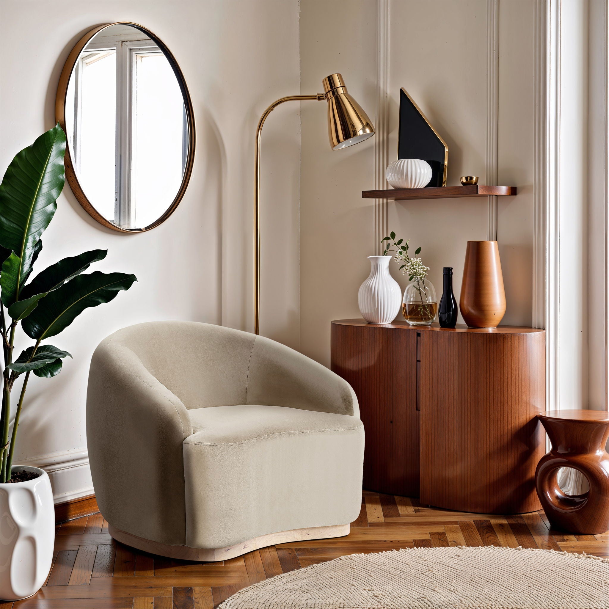Gustavo - Velvet Upholstered Chair - Urban Living Furniture (Los Angeles, CA)