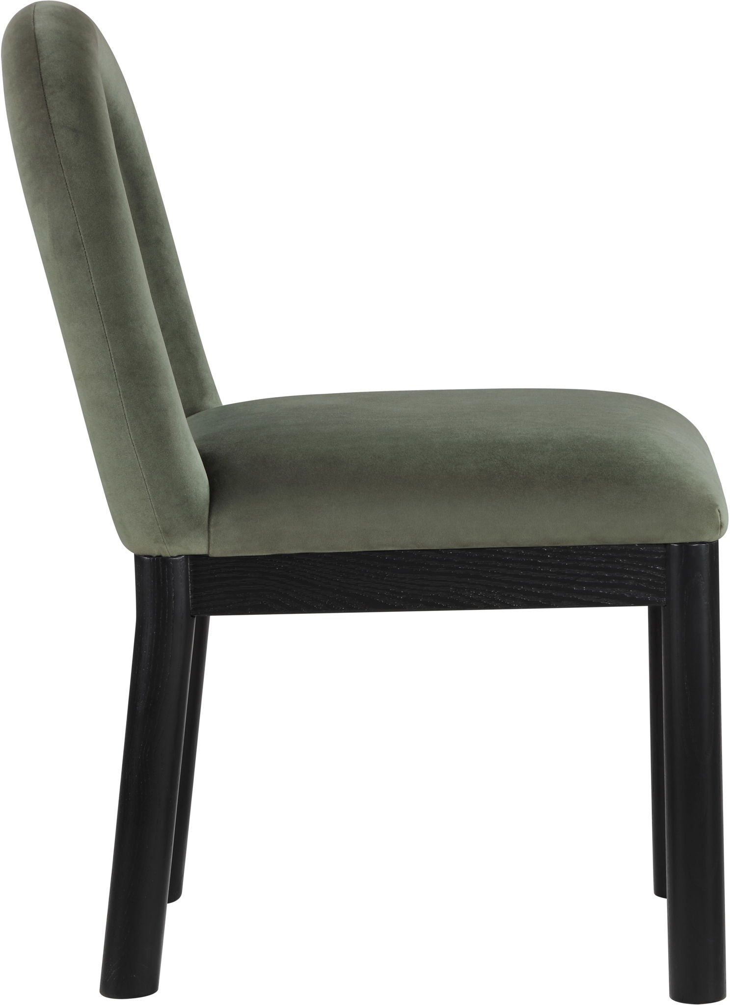 Conrad - Velvet Dining Chair With Black Legs - Urban Living Furniture (Los Angeles, CA)
