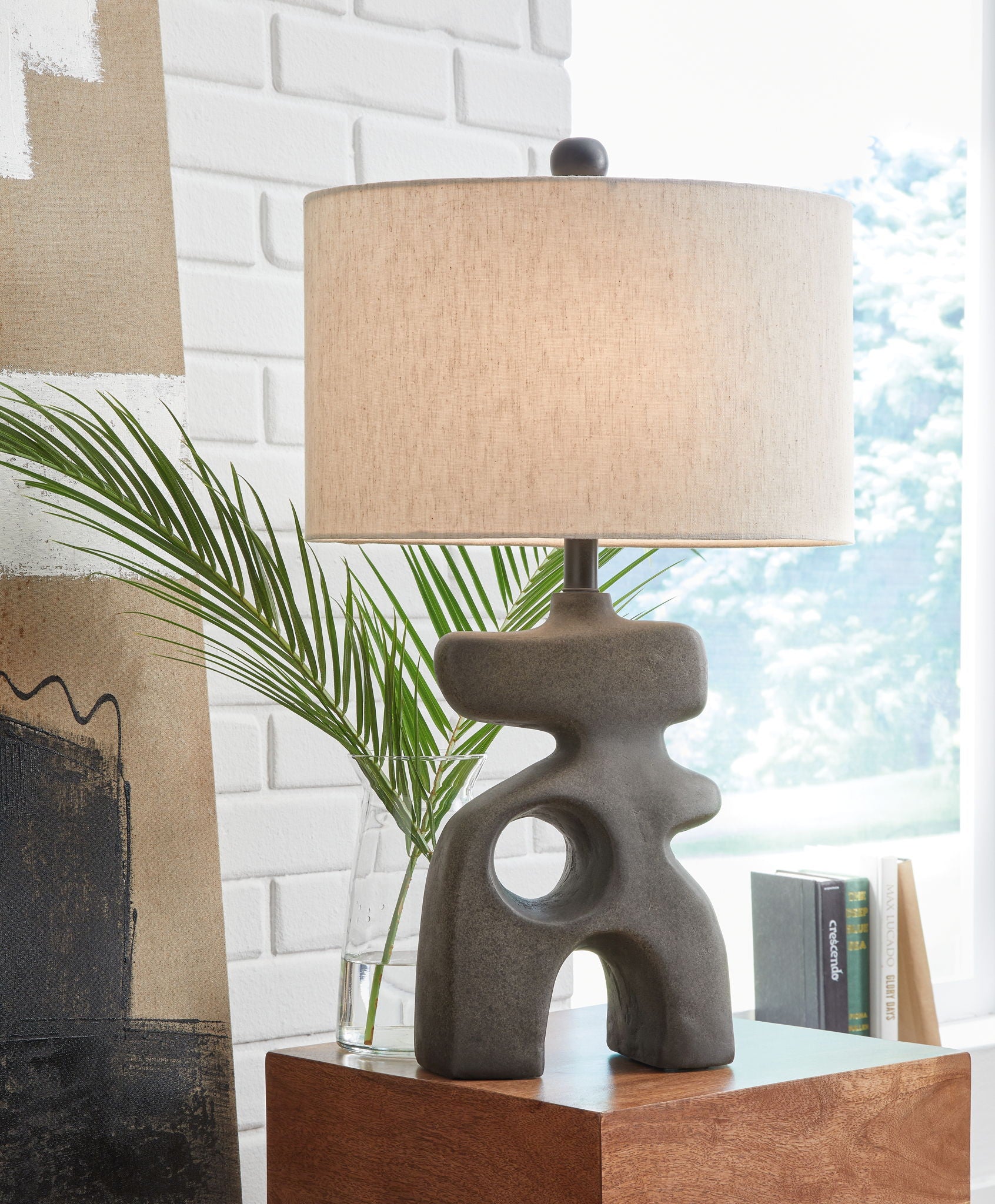 Danacy - Distressed Black - Paper Table Lamp - Urban Living Furniture (Los Angeles, CA)