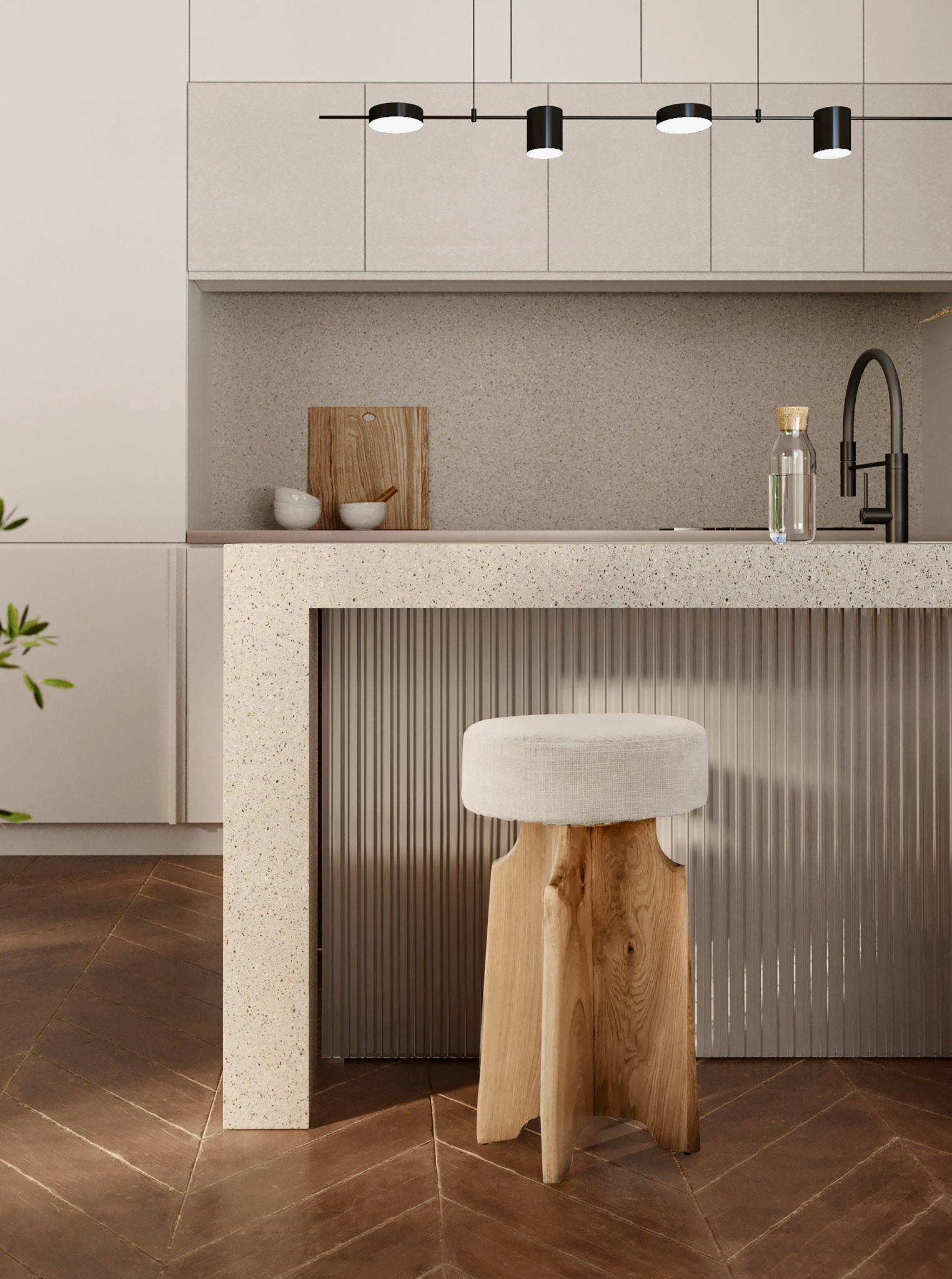 Jasper - Stool - Cream - Urban Living Furniture (Los Angeles, CA)