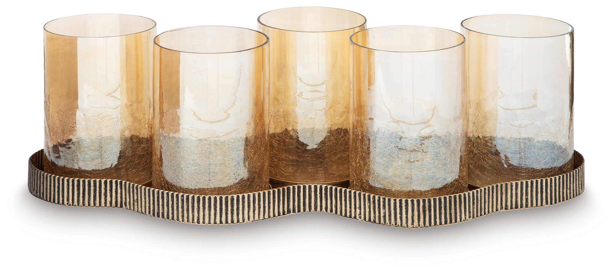 Evereton - Antique Gold Finish - Candle Holder - Urban Living Furniture (Los Angeles, CA)
