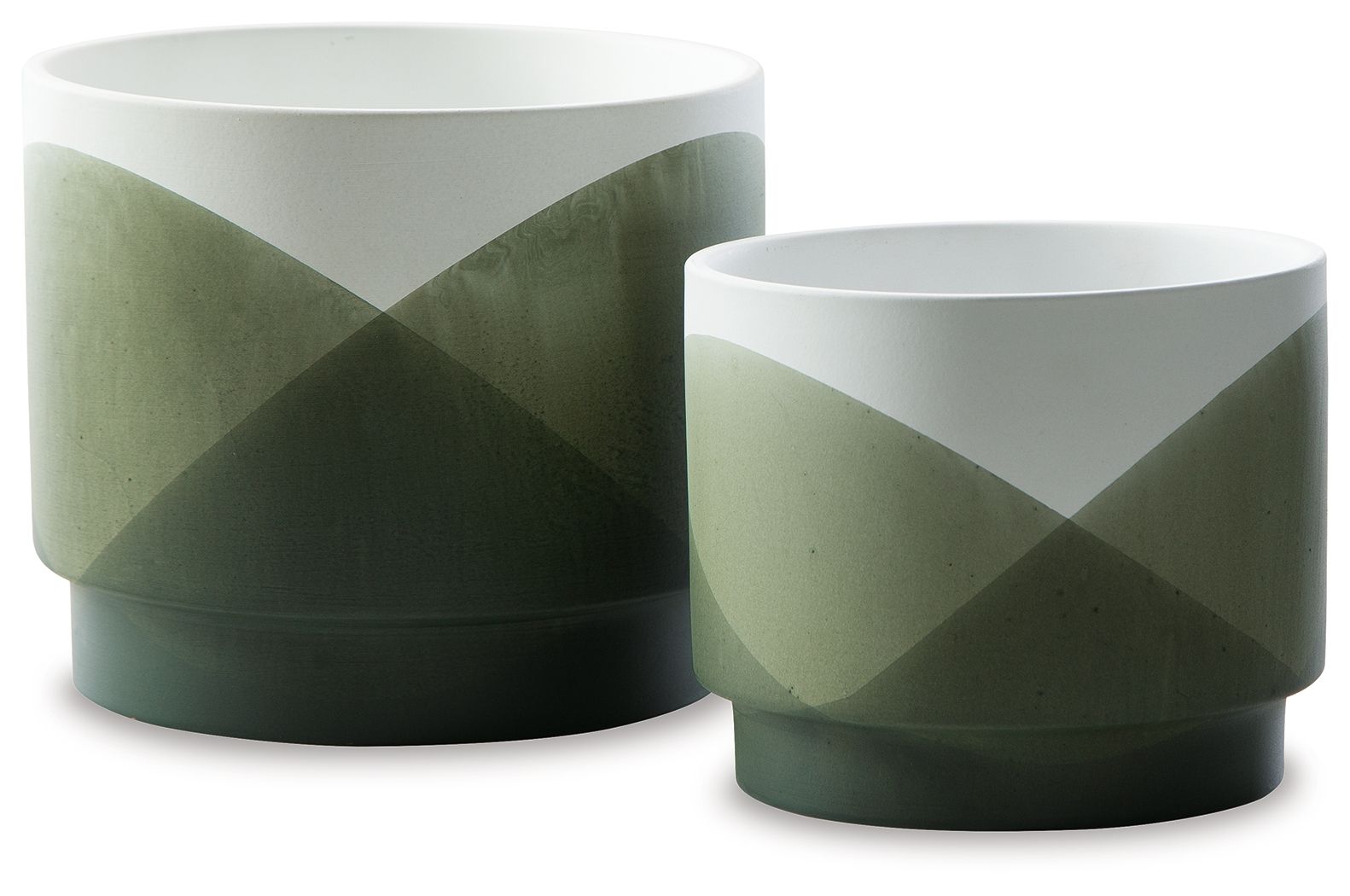 Ardenridge - Green / White - Planter Set (Set of 2) - Urban Living Furniture (Los Angeles, CA)