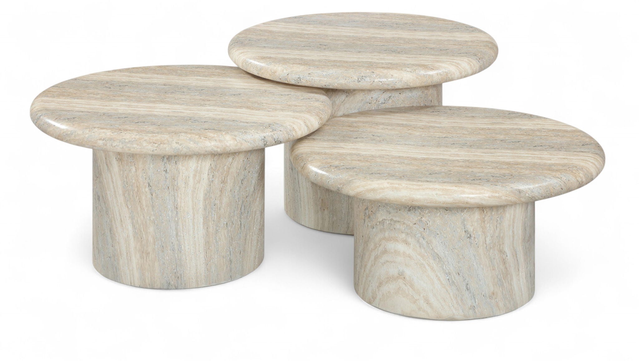 Emara - 3 Piece Concrete And Fiberglass Indoor / Outdoor Coffee Table - Urban Living Furniture (Los Angeles, CA)