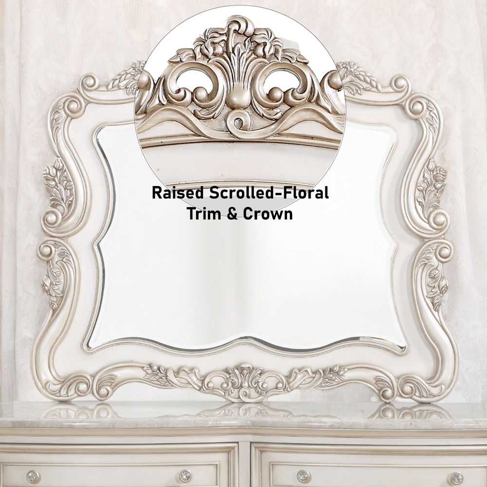 Gorsedd - Mirror - Golden Ivory - Urban Living Furniture (Los Angeles, CA)