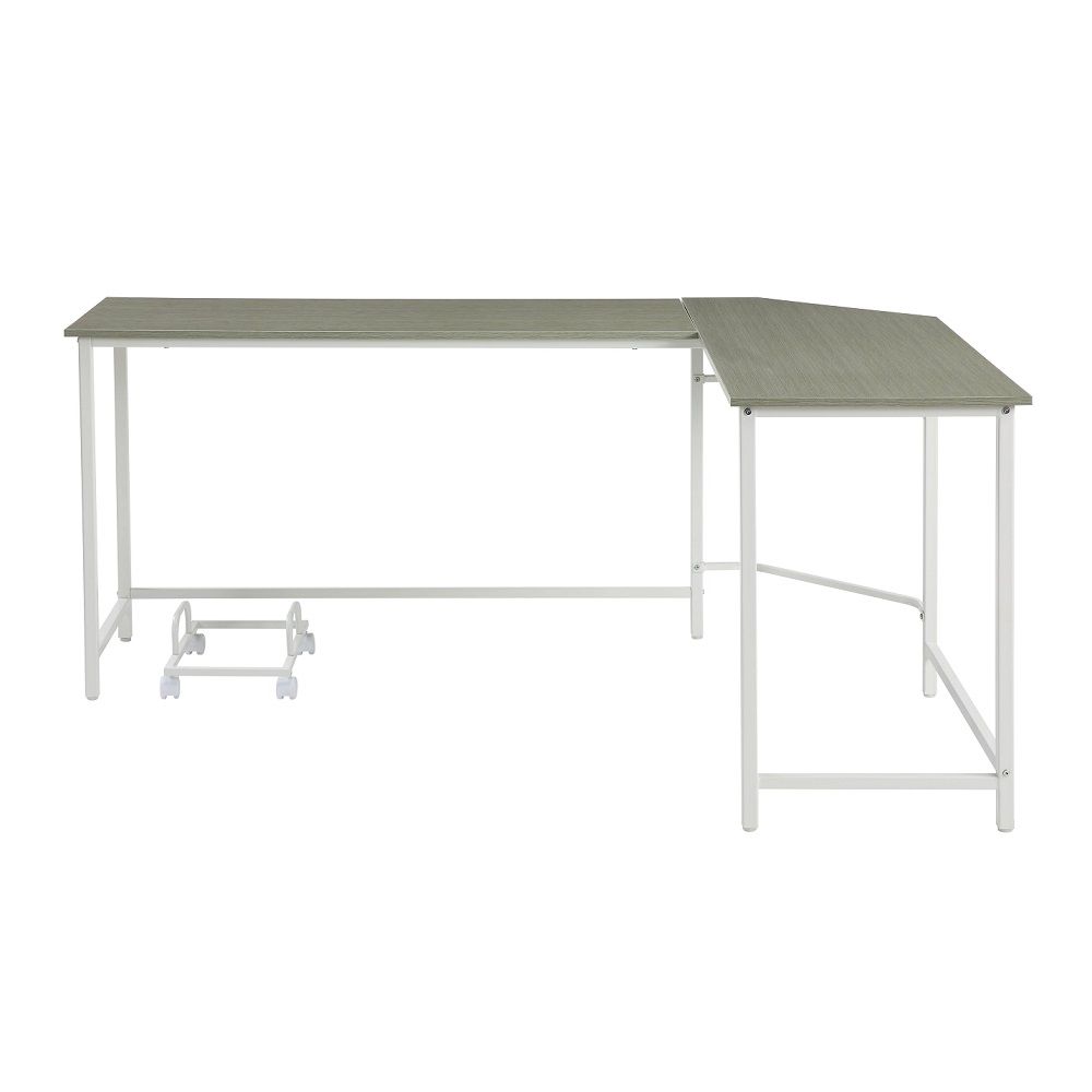 Bambina - Computer Desk - Gray & White - Urban Living Furniture (Los Angeles, CA)