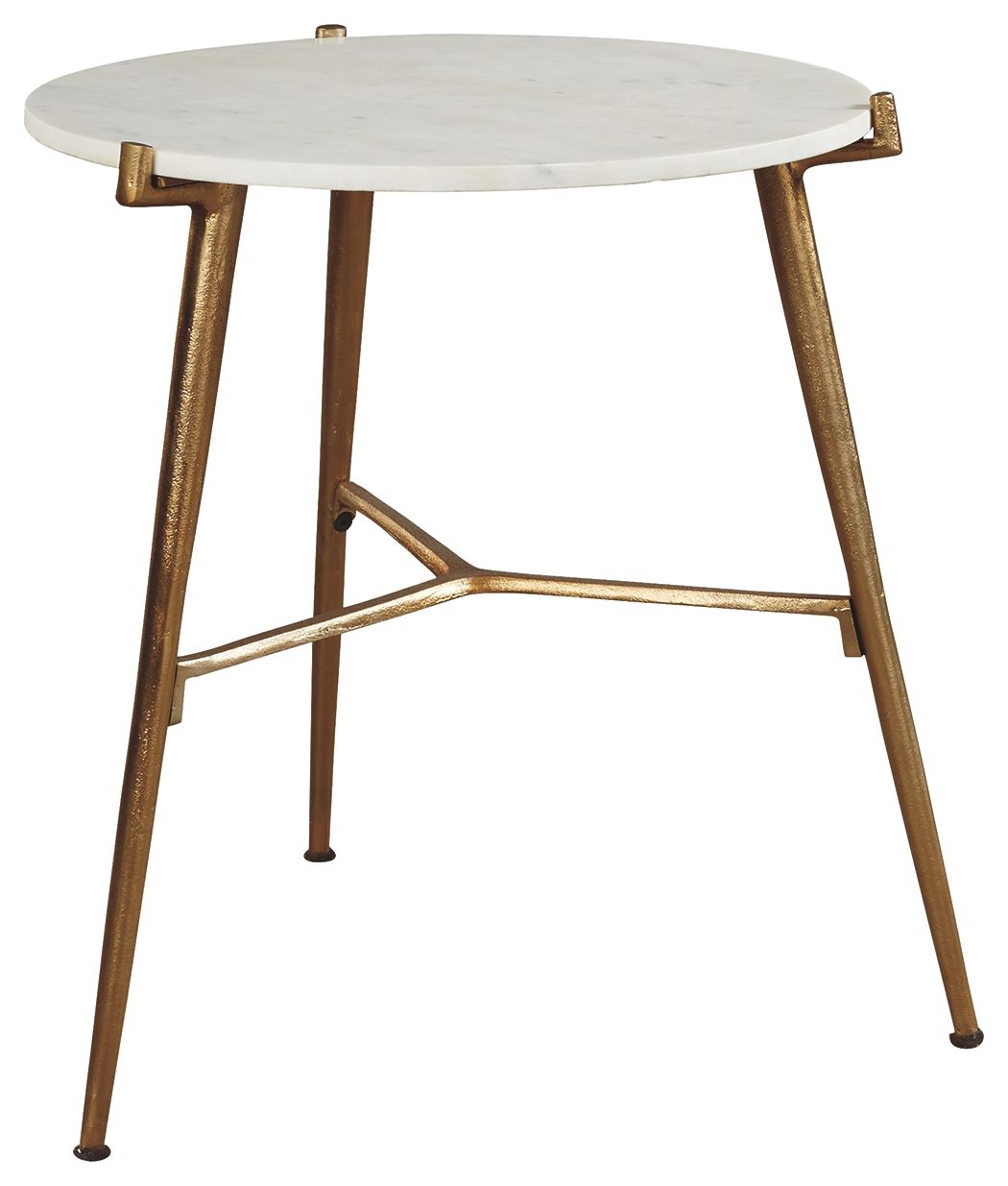 Chadton - White / Gold Finish - Accent Table - Urban Living Furniture (Los Angeles, CA)